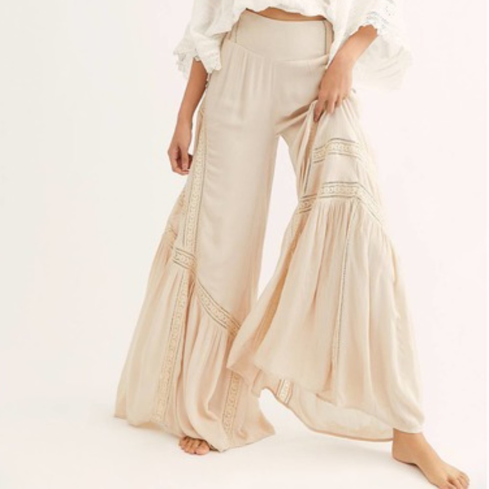 Free People Lovin's Easy Lace Mix Pants